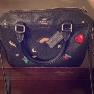 Coach crossbody bag with hip-hop style patches